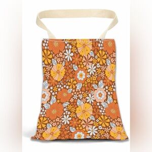 Hanging Car Trash Bag - Waterproof Boho Flower Print